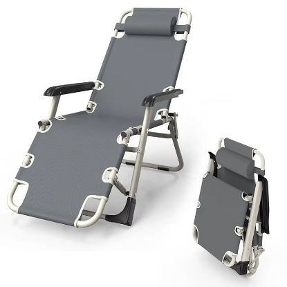 Picture of Camping outdoor folding garden lounge chair