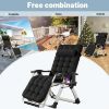 Picture of Zero gravity chair recliner with removable seat cushion and outdoor pool tray