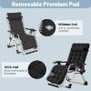 Picture of Zero gravity chair recliner with removable seat cushion and outdoor pool tray