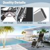 Picture of Zero gravity chair recliner with removable seat cushion and outdoor pool tray
