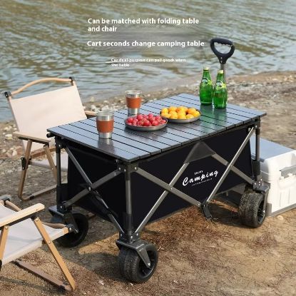 Picture of Outdoor camping foldable portable cart off-road metal camping cart